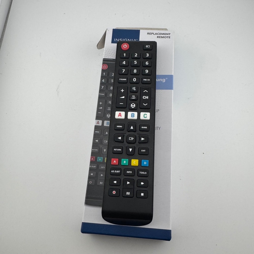 Insignia Replacement Remote for Samsung TVs NS-RMTSAM21 Black Controller
